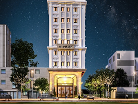 File 3DMax khách sạn cao tầng tân cổ điển